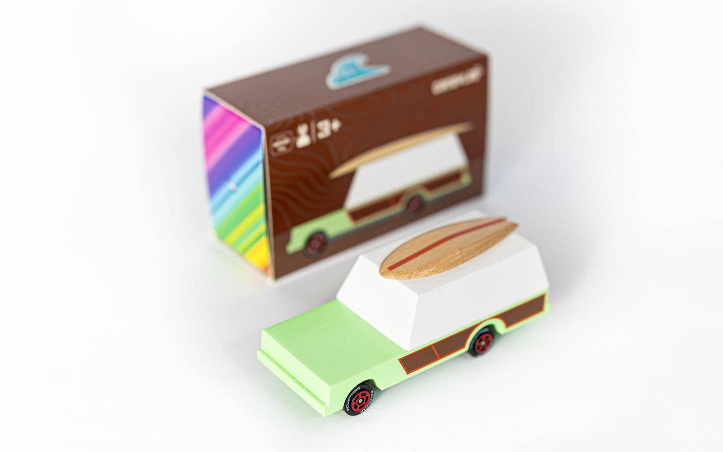 Candycar - Surf Wagon with Topper - Wooden Diecast Toy Car