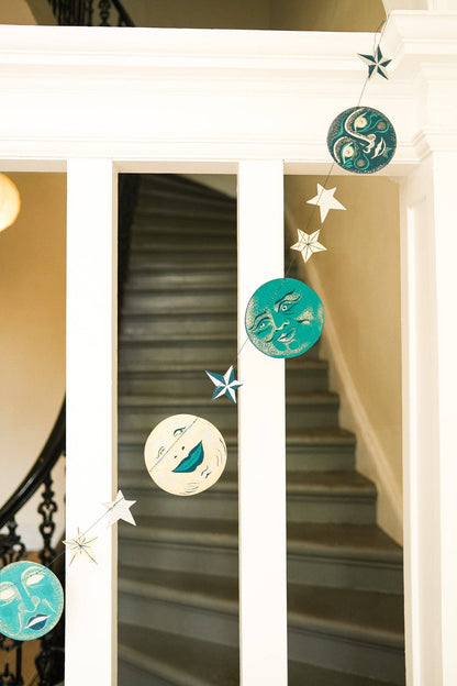 Man on the Moon Sewn Garland