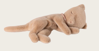 Maileg Sleeping Kitten - Cream Peach