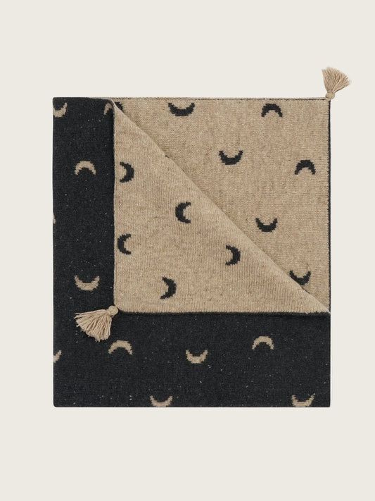 Charcoal Midnight Wool Blanket