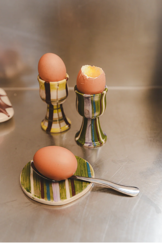 Hand Painted Set of 2 Egg Cups