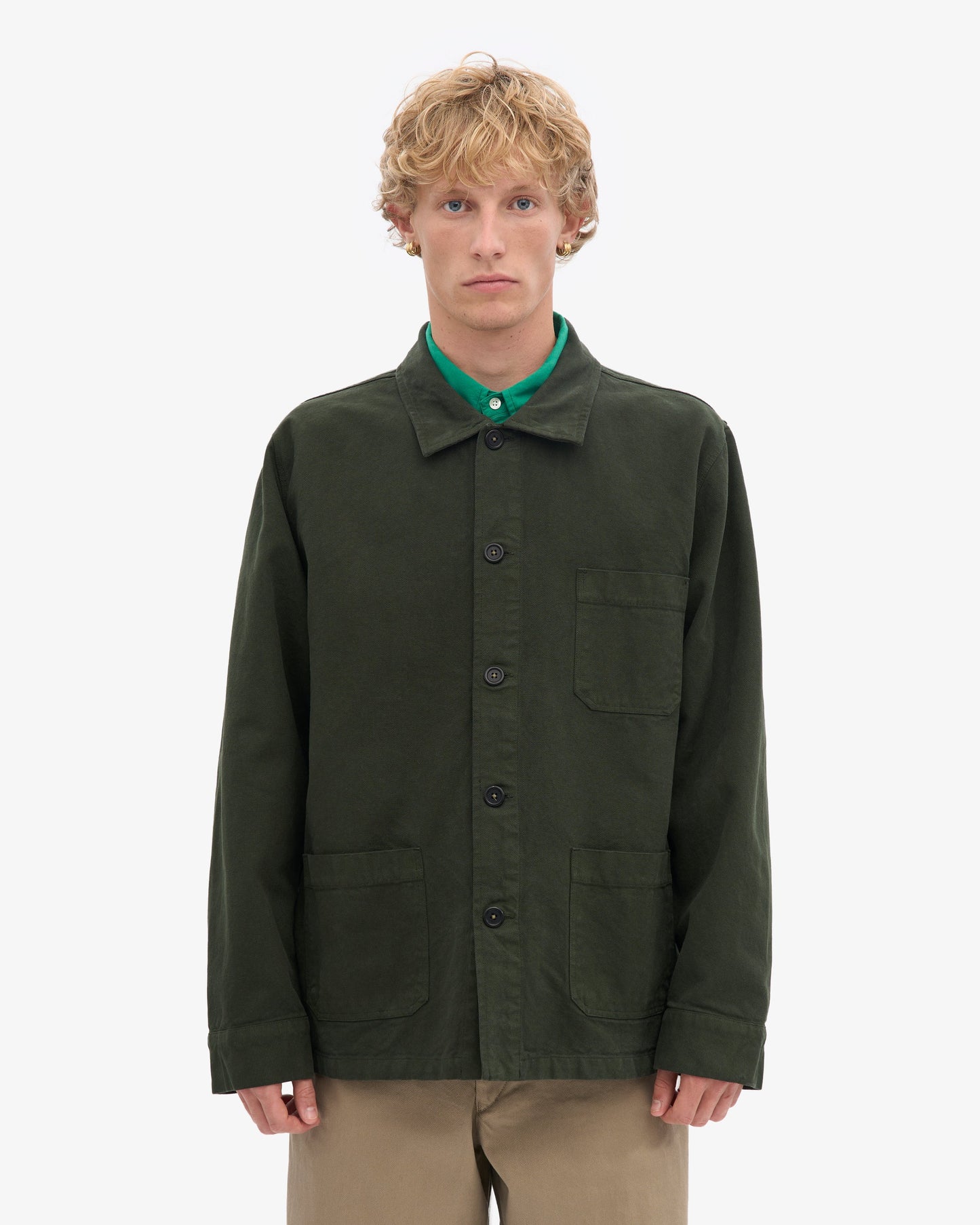 Organic Workwear Jacket - Hunter Green