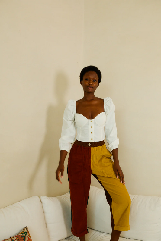 Beckett Crop Trouser - Patchwork