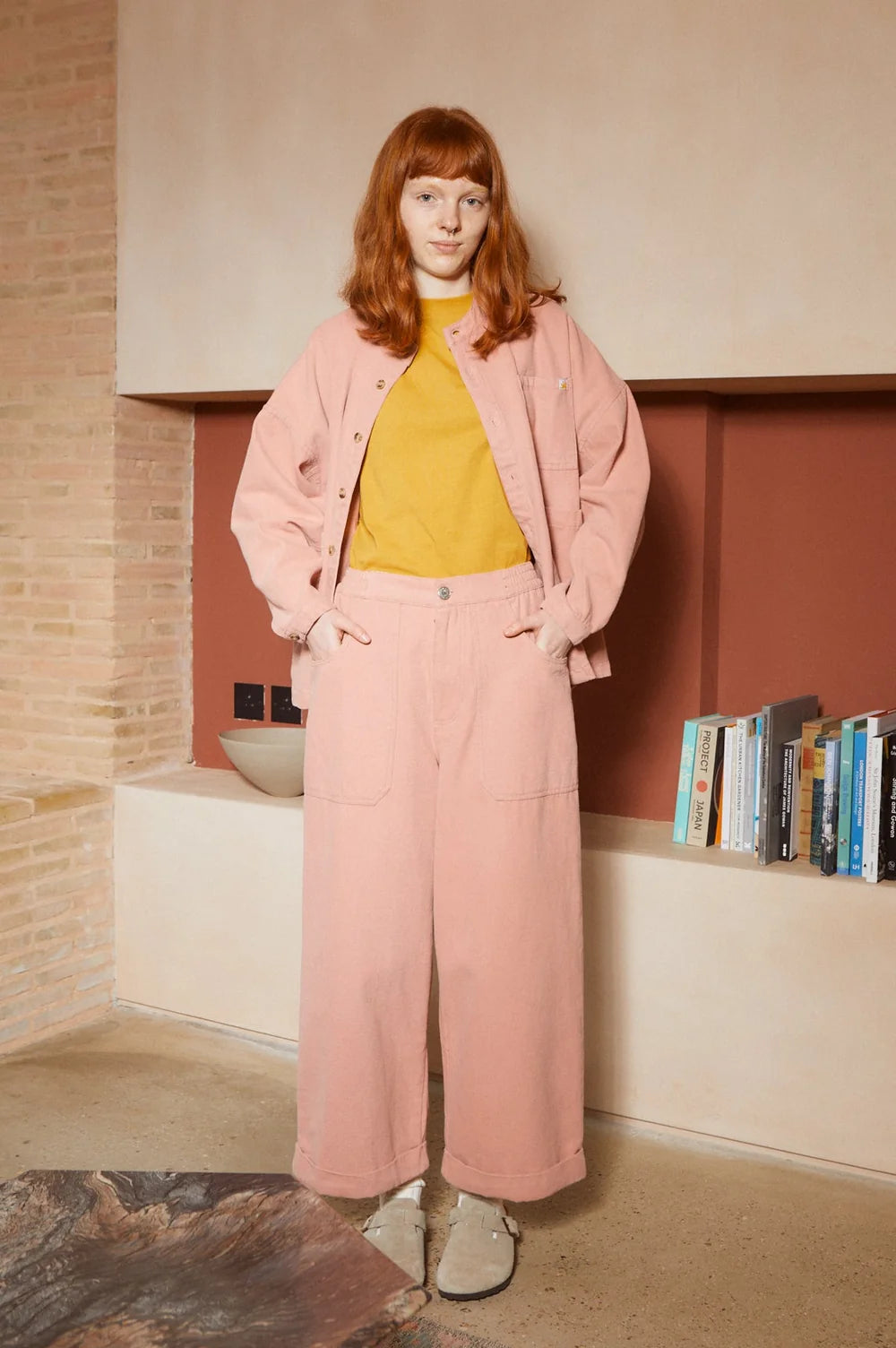 Oversized Chore Coat Canvas - Blush