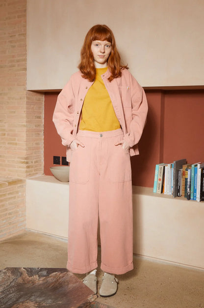 Oversized Chore Coat Canvas - Blush