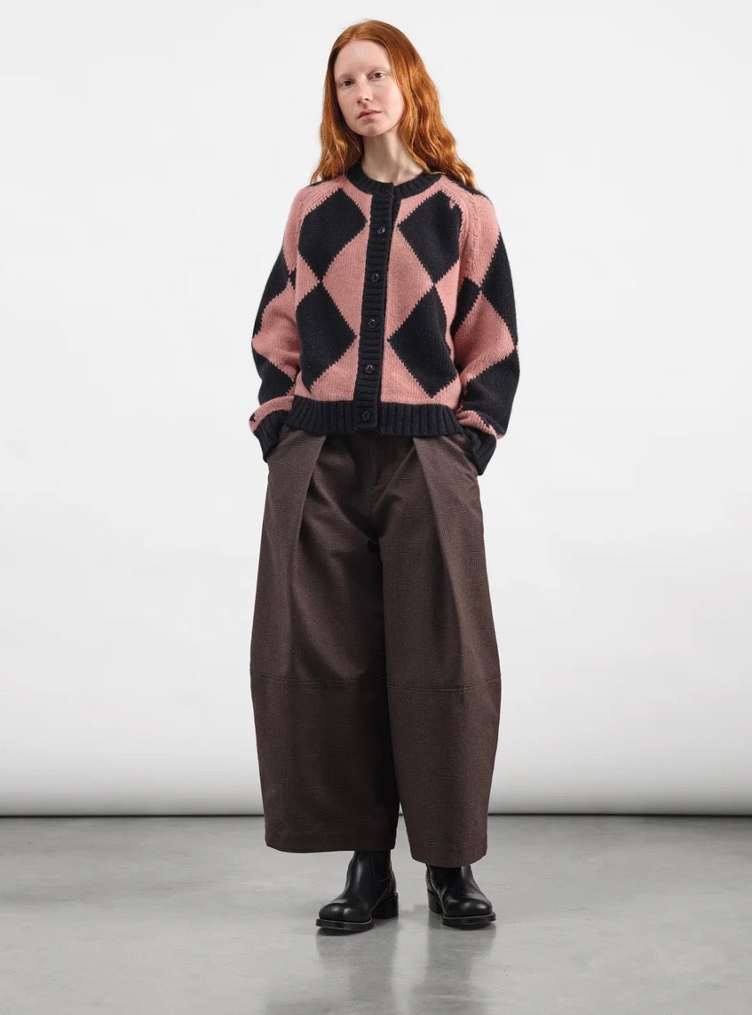 Atomic Cardigan Pink & Black