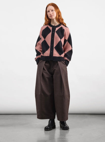 Atomic Cardigan Pink & Black