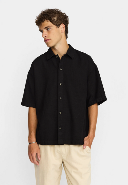Oversize Short-sleeved shirt - Black