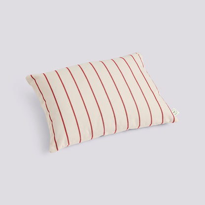 Outdoor Market Cushion 45x35 - Beige With Red Stripes