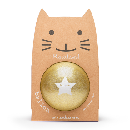 15 cm gold glitter balloon