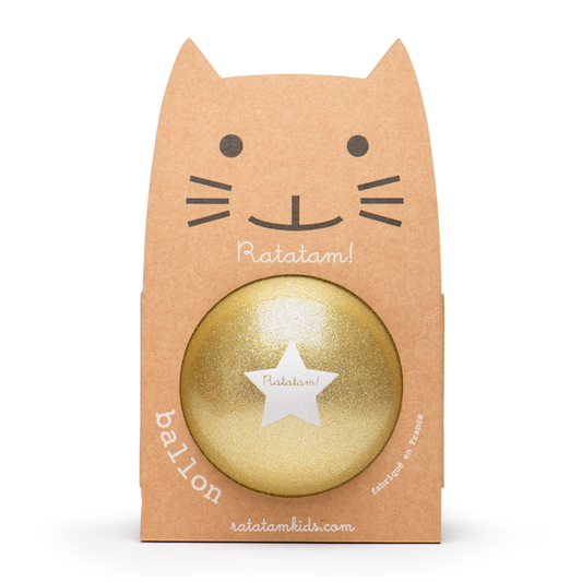 15 cm gold glitter balloon