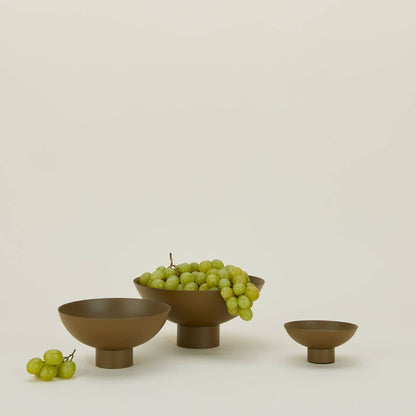 Footed Bowl - Large Olive