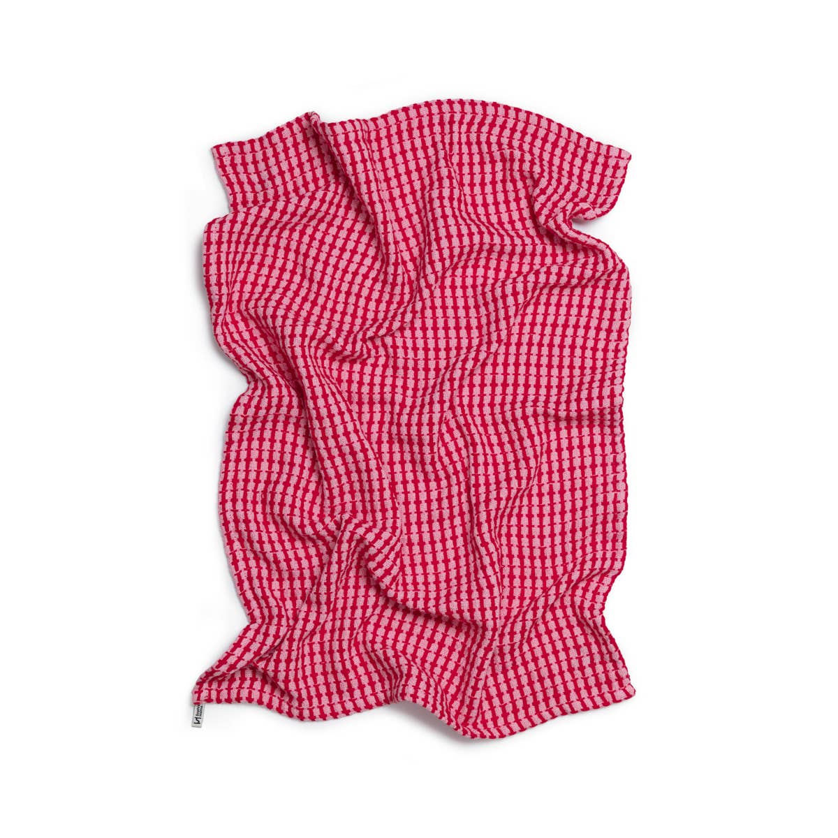 Recycled Materials Tea Towel 2 Pack:  Pink