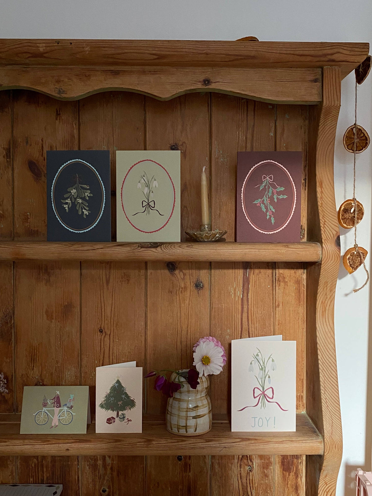 Holly Christmas card
