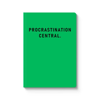 Procrastination Central Paperback Notebook (A5)