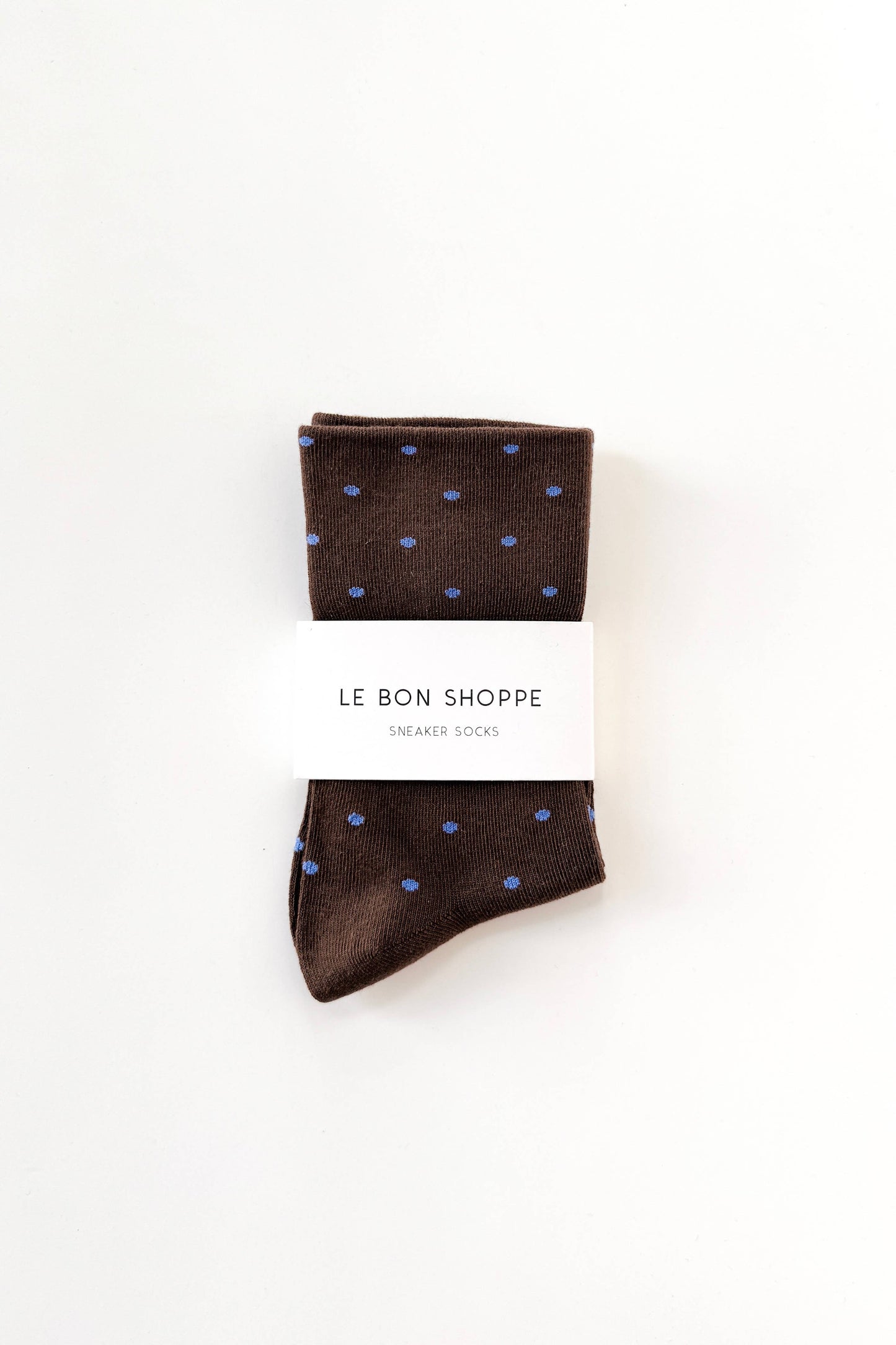 Patterned Sneaker Socks Polka Dot - Cacoa/Blue
