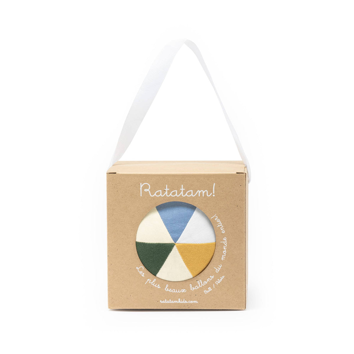 Baby fabric ball 10 cm mustard