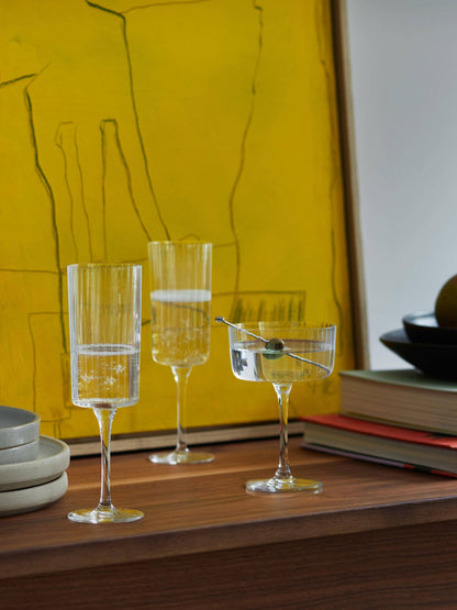 Gio Line Champagne/Cocktail Glass 230ml Clear x 4