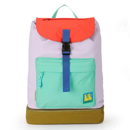 Colourblock Backpack: Lavender