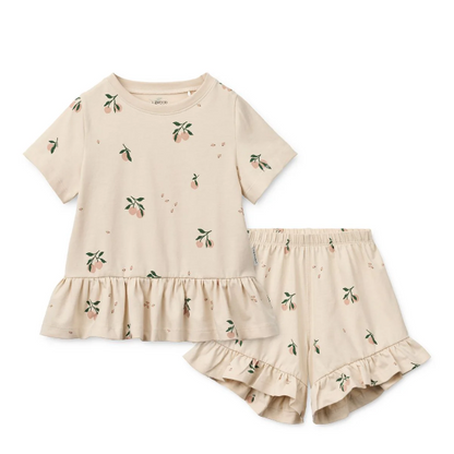 IIlford Set With Frills - Peach Mini Seashell