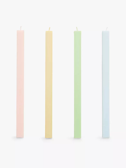 Square Candle - Fresh Set Of 4