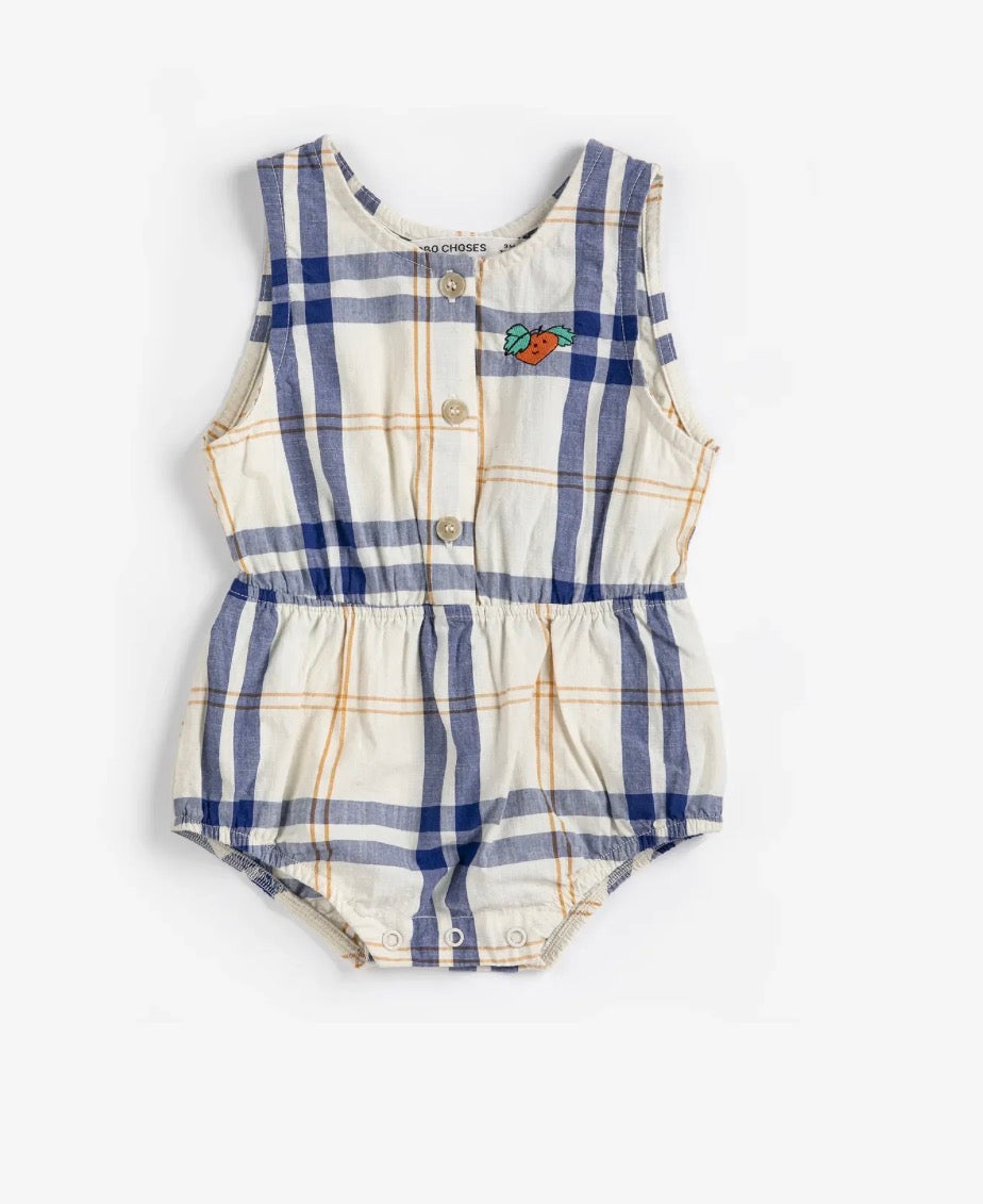 Fun Tartan Woven Romper