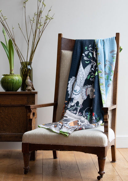 Space Above The Ground Reversible Baby Muslin - Large