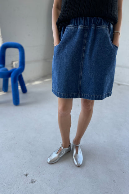 City Skirt - Blue Denim