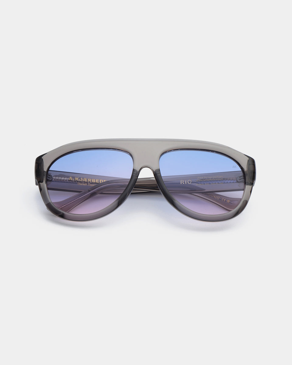 Rio Sunglasses - Grey Transparent