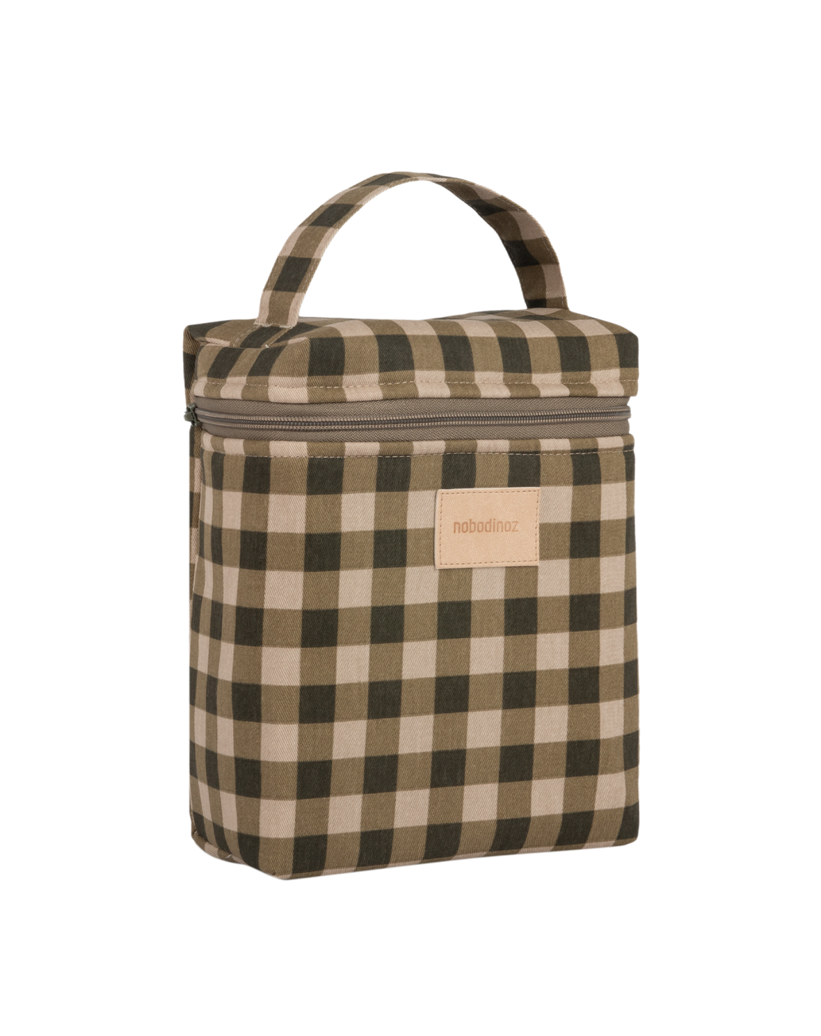 Hyde Park Insulated Bottle and Lunch Bag - Green Checks