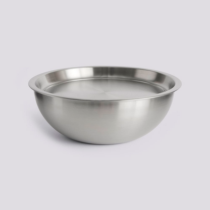 Outdoor Market Steel Bowl With Lid - Large