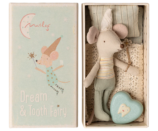 Tooth Fairy Mouse - Little Brother In Match Box