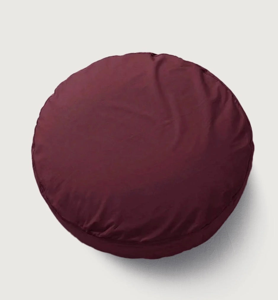 Round Pillowcase - Brique Red