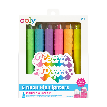 Heart Pops Highlighter pens