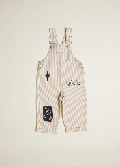 Piper Sand Stripe Dungarees