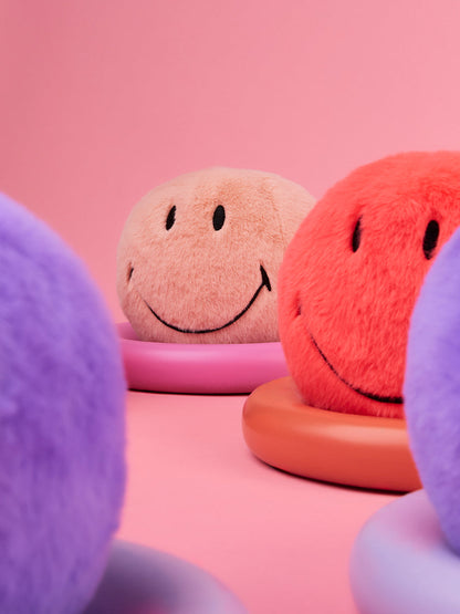 Smiley Eco Fuzzy - 13cm Light Pink