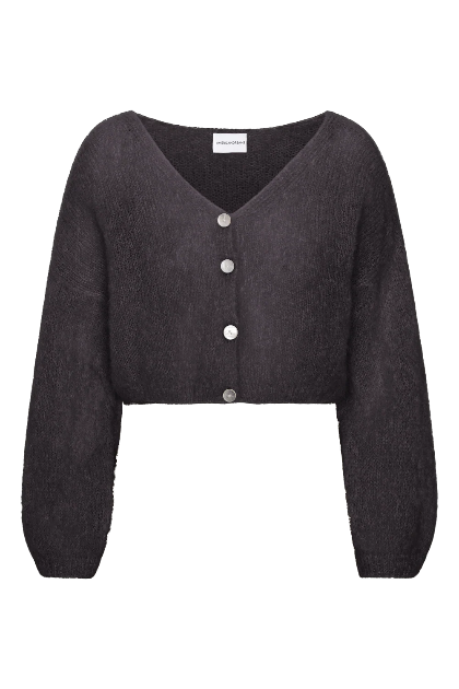 Cornelia Cropped Cardigan - Black