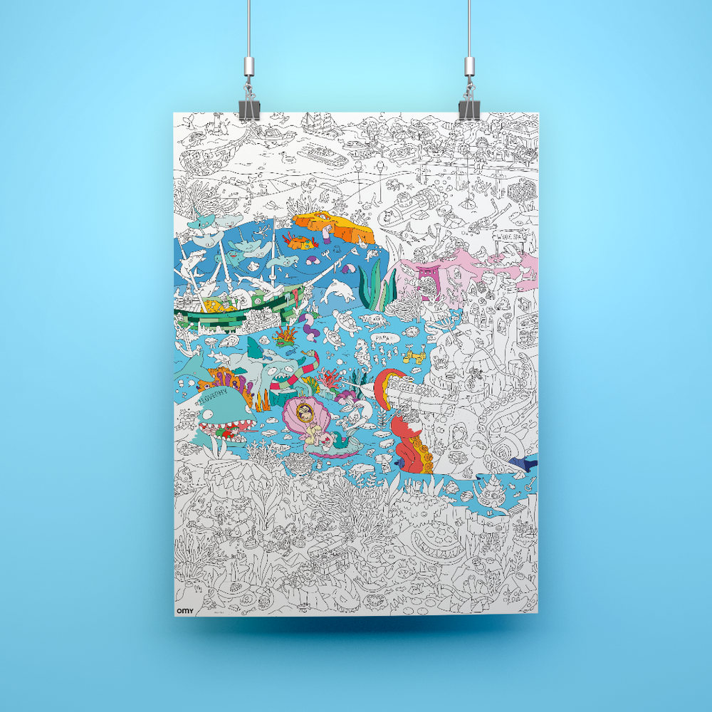 Giant Colouring Poster - Ocean