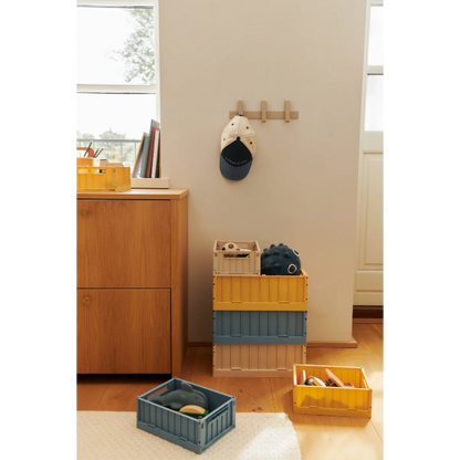 Weston Pack Of 2 Medium Storage Box - Beach Blue