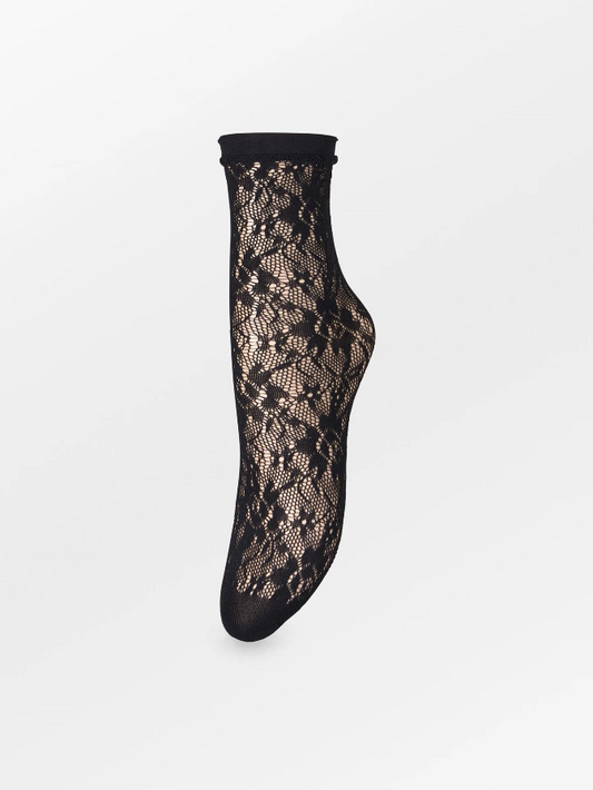 Lucia Lace Sock - Black