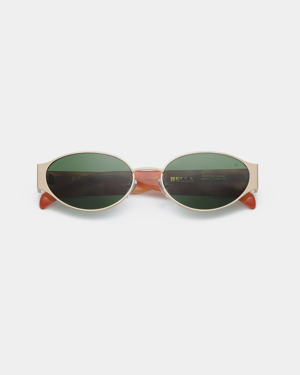 Bella Sunglasses - Gold Burnt Amber