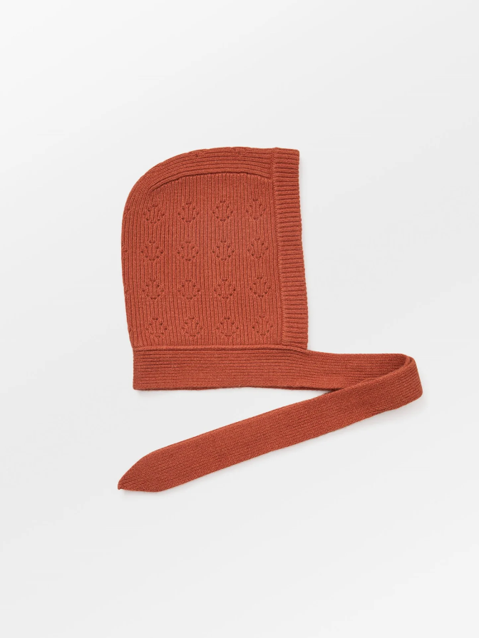 Rib Bonnet - Rooibos Orange