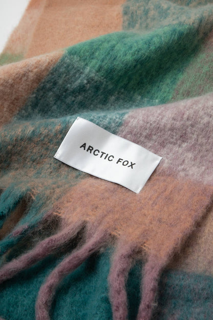 The Reykjavik Scarf - 100% Recycled - Purple Check - AW25