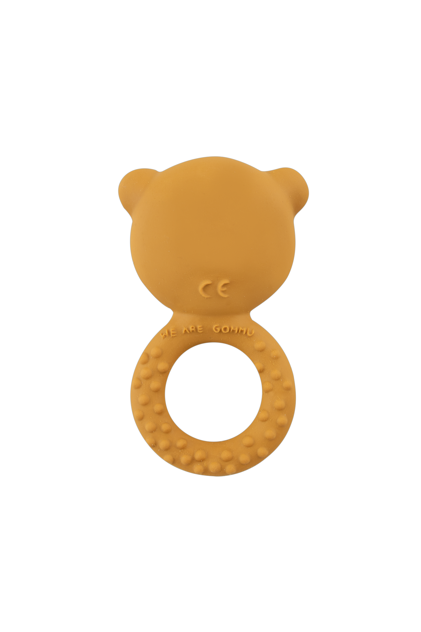 Gommu Ring Bear - Natural Rubber Teething Ring: Sienna