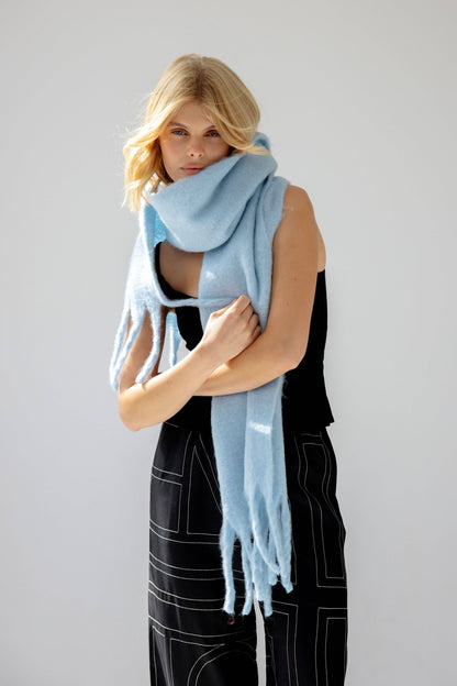 The Stockholm Scarf - 100% Recycled - Glacier Blue