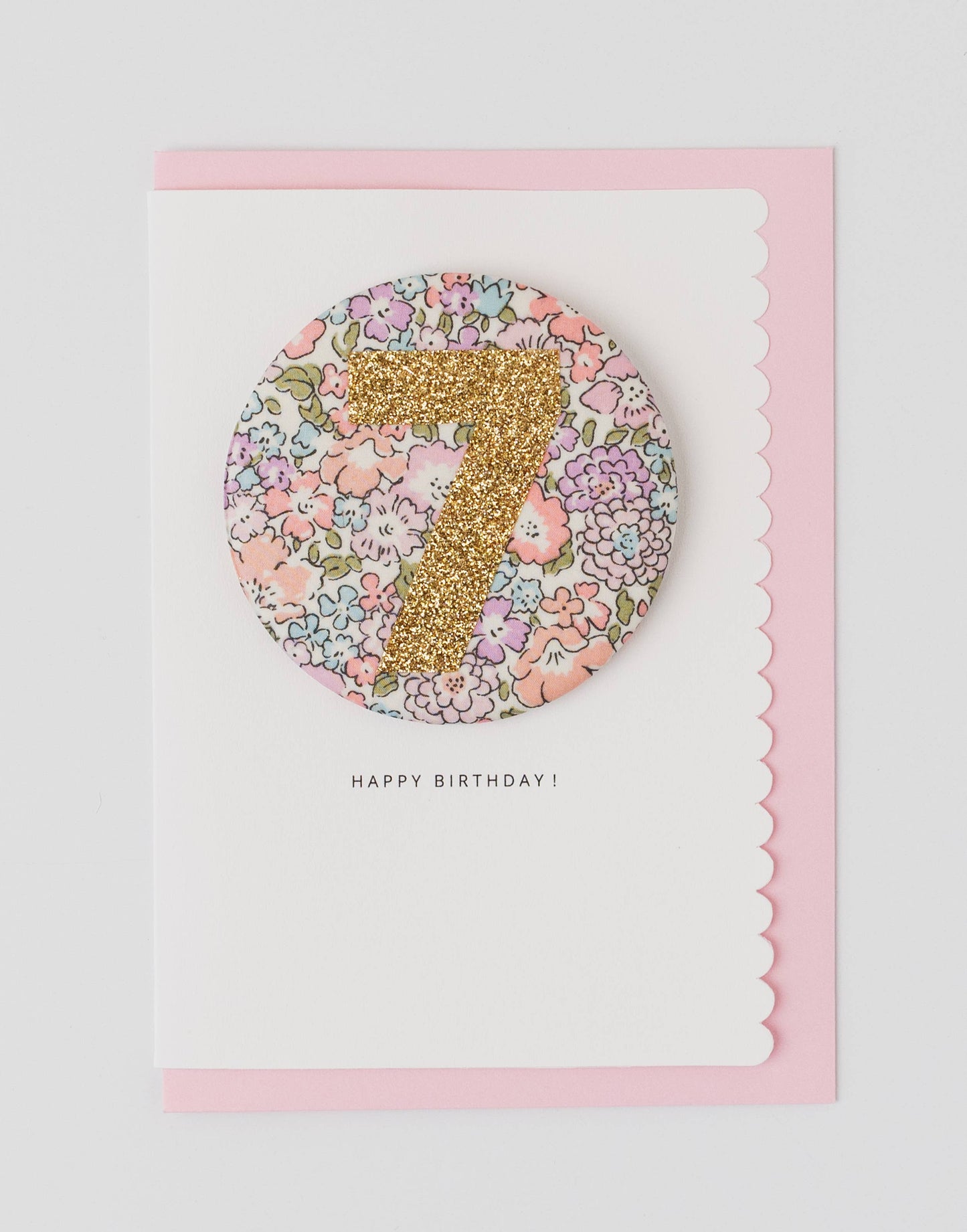 Birthday Badge Age 7 - Liberty Michelle Fabric