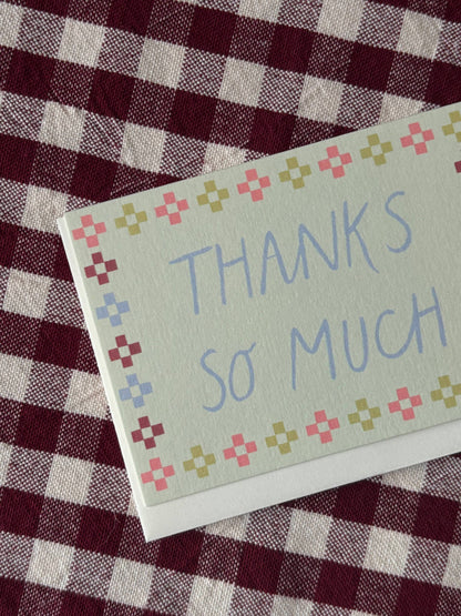 Folk Thanks mini card