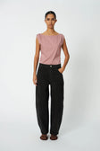 Barrel Fit Jeans - Almost Black
