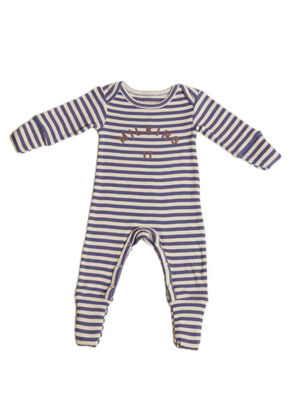 Milking It Stripe Onesie - Inky