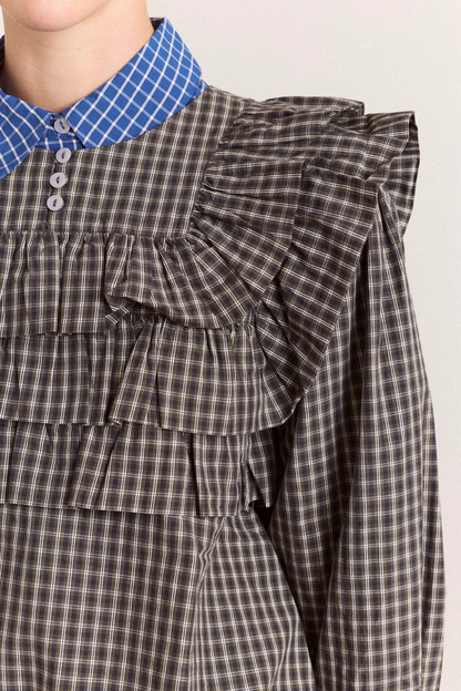 Shay Blouse Mini Check